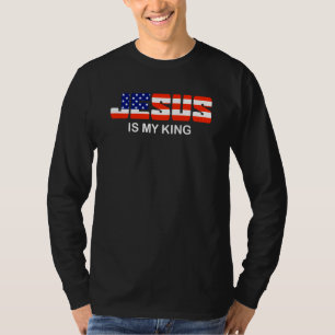 Camiseta Jesús es mi Rey Jesucristo Rótulo Electoral Chris