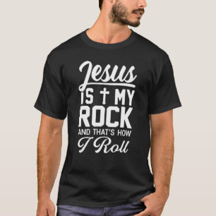 Camiseta Jesús Es Mi Roca Que Pido La Religión Cristiana