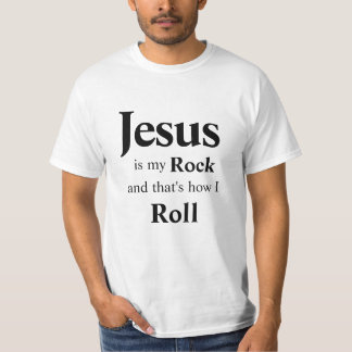 Camiseta Jesús es mi rock y así es como rollo