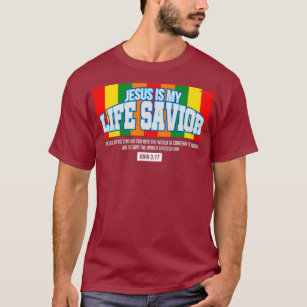 Camiseta Jesús es mi salvador Juan 317 fe cristiana