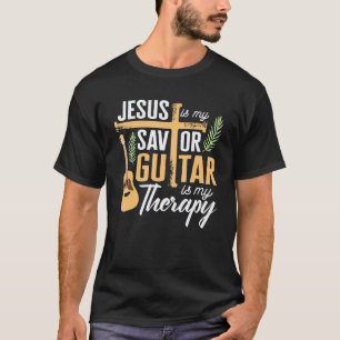 Camiseta Jesús Es Mi Salvador La Guitarra Es Mi Terapia