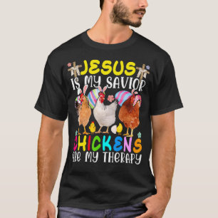 Camiseta Jesús Es Mi Salvador Terapia De Pollitos Lindos Fe