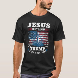 Camiseta Jesús Es Mi Salvador Trump Es Mi Presidente