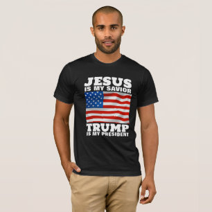 CAMISETA JESÚS ES MI SALVADOR TRUMP ES MI PRESIDENTE
