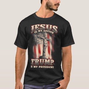 Camiseta Jesús Es Mi Salvador Trump Es Mi Presidente