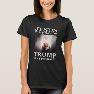 Camiseta Jesús Es Mi Salvador Trump Es Mi Presidente