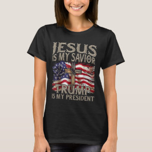 Camiseta Jesús Es Mi Salvador Trump Es Mi Presidente 2024