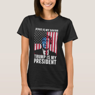 Camiseta Jesús Es Mi Salvador Trump Es Mi Presidente 2024