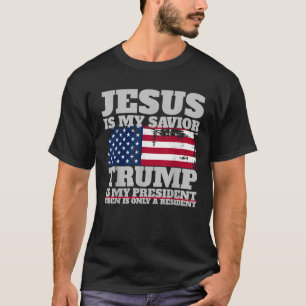 Camiseta Jesús Es Mi Salvador Trump Es Mi Presidente Biden 