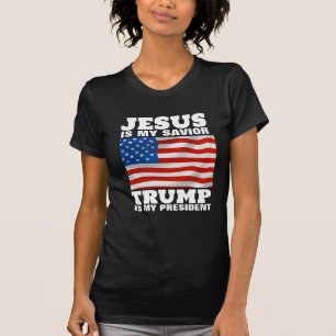 CAMISETA JESÚS ES MI SALVADOR TRUMP ES MI PRESIDENTE CRISTI