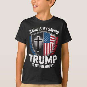 Camiseta Jesús Es Mi Salvador Trump Es Mi Presidente Protru