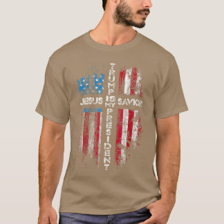 Camiseta Jesús es Mi SalvadorTrump es Mi Presidente 2024 Es