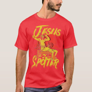 Camiseta Jesús es mi spotter Jesús levantador y constructor