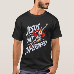 Camiseta Jesús Es Mi Superhéroe Cristiano Dios Religioso Co