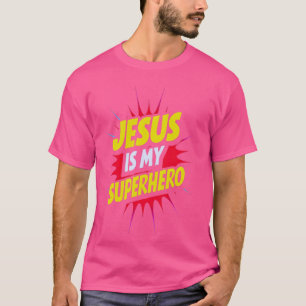 Camiseta Jesús Es Mi Superhéroe Cristiano Dios Religioso Co