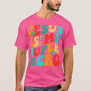 Camiseta Jesús es mi superhéroe cristiano religioso
