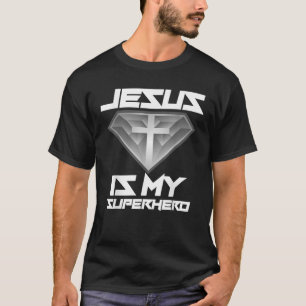 Camiseta Jesús Es Mi Superhéroe Cute Poderoso Regalo Cristi