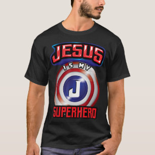 Camiseta Jesús Es Mi Superhéroe Cute Poderoso Regalo Cristi