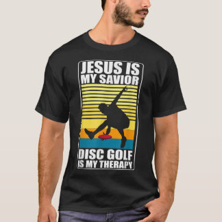 Camiseta jesus es mi terapia de golf de disco salvador Disk