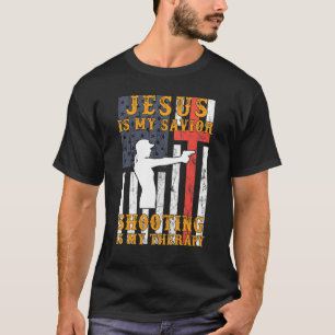 Camiseta Jesús Es Mi Tiro Salvador Es Mi Terapia Hoodie L
