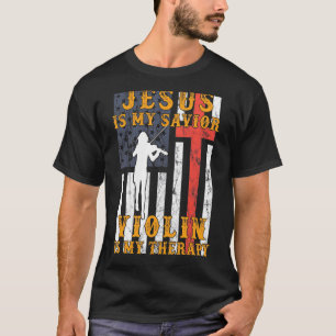 Camiseta Jesús Es Mi Violín Salvador Es Mi Terapia Hoodie L