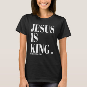 Camiseta Jesús Es Rey Cristiano Religioso Pastor Predicador