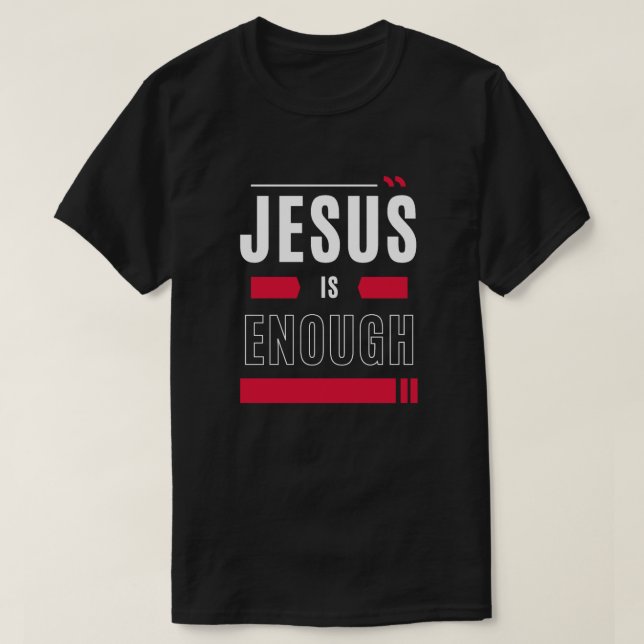 Camiseta Jesús es suficiente (Diseño del anverso)