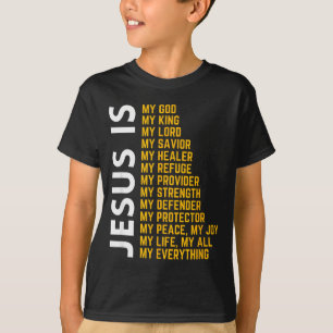 Camiseta Jesús es Todo Mi Dios Cristiano Jesús Religio