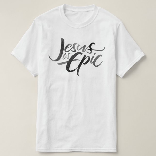 Camiseta Jesús es un guion épico del guión cristiano religi (Diseño del anverso)