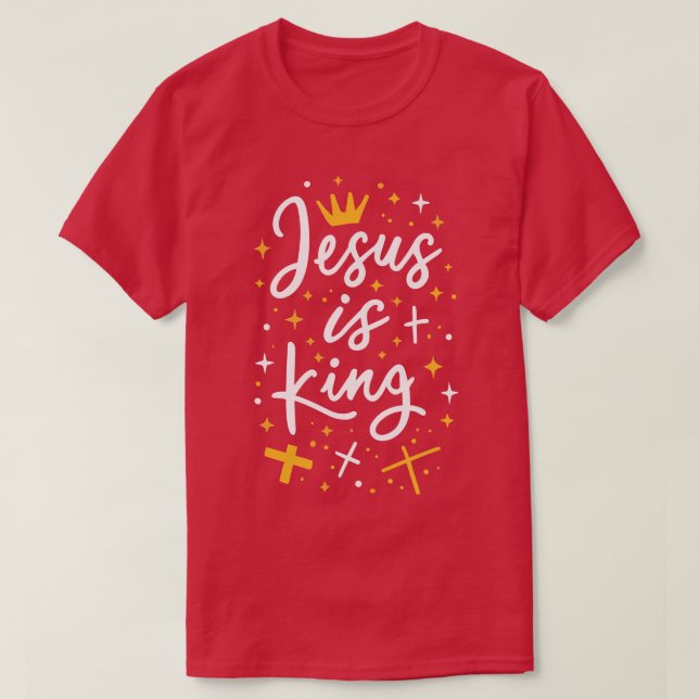 Camiseta Jesús es una cita cristiana del rey (Diseño del anverso)