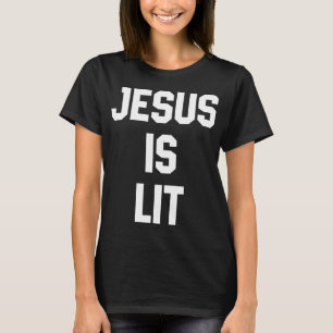 Camiseta Jesús es una curiosa Biblia Cristiana Verse Cita G