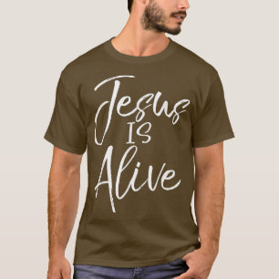 Camiseta Jesús es vivo Vintage Audaz Resurrección Cristiana