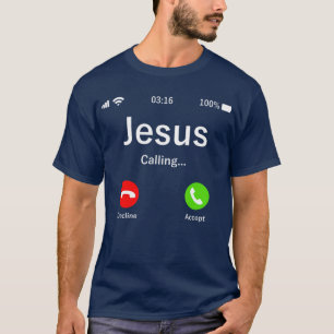 Camiseta Jesús está llamando a Christian TShirt