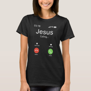 Camiseta Jesús está llamando - Cristiano