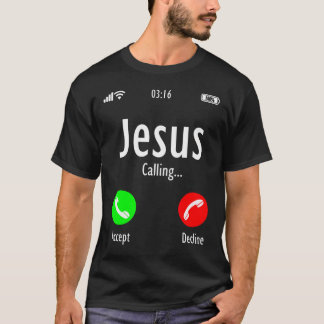 Camiseta Jesús Está Llamando Cristiano T