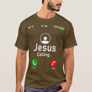 Camiseta Jesús está llamando gracioso regalo de teléfono de