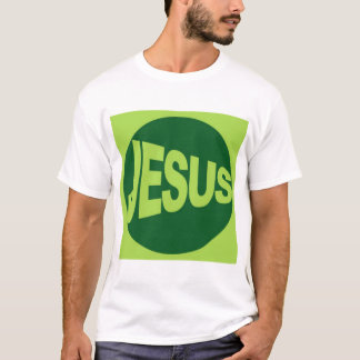 Camiseta Jesús - estilo verde
