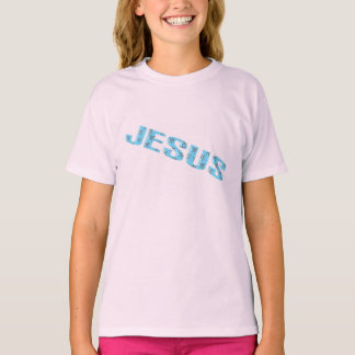 Camiseta Jesús-estrellas-azul