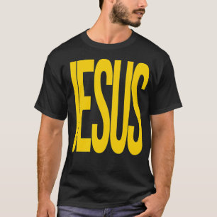Camiseta JESUS Fe cristiana estilo portada moderna