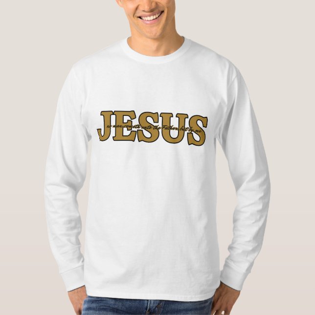 Camiseta Jesús Fe Cristiana Juan 14:6 Verso de la Biblia KJ (Anverso)