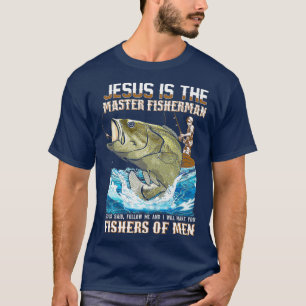 Camiseta Jesús Fisher De Hombres Biblia Verso Pescador de p