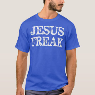 Camiseta Jesús Freak angustiadoReligioso cristiano 