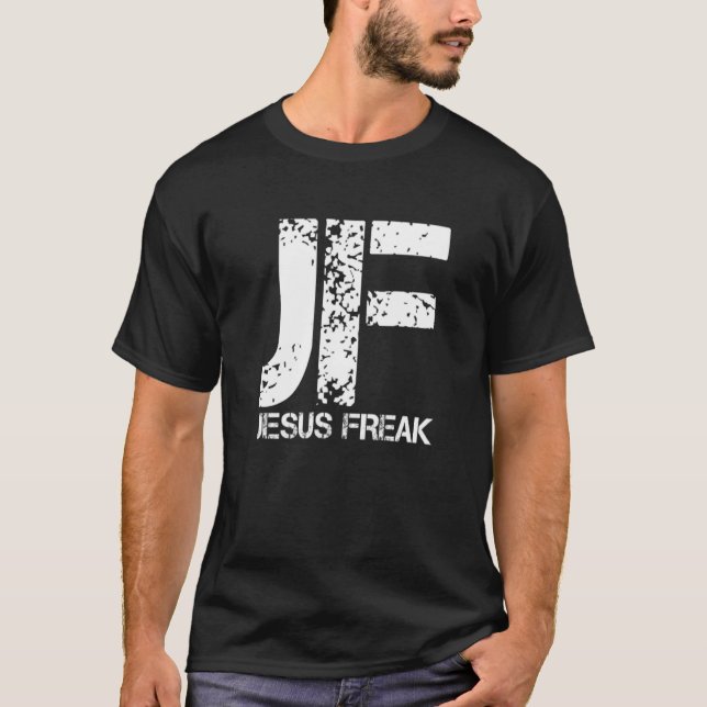 Camiseta Jesús Freak Calligrafía Cristiana Fe En Dios (Anverso)