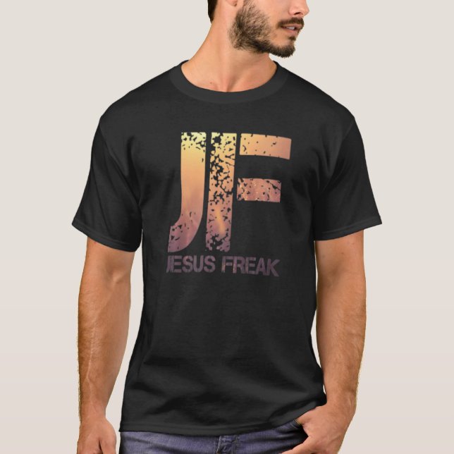 Camiseta Jesús Freak Calligrafía Cristiana Fe En Dios (Anverso)