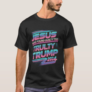 Camiseta Jesús fue declarado culpable de Vaporwave synthwav