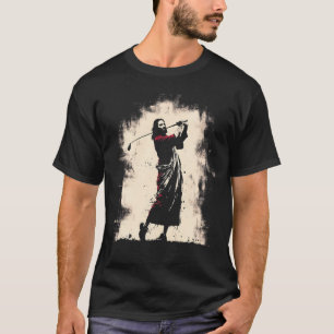 Camiseta Jesus Golfer Funny Christian Religious Golf Sports