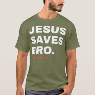 Camiseta Jesús gracioso salva al hermano Iglesia cristiana