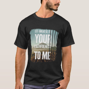 Camiseta Jesús Grande Es Tu Fe Para Mí Vintage Chr