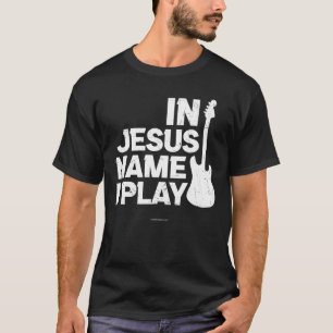 Camiseta Jesús Guitar Jugar Biblia Cristiana Verse Religios
