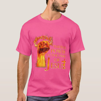 Camiseta Jesús Hay Poder En Nombre De Jesust Funny C